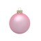 Whitehurst Matte Finish Glass Christmas Ball Ornaments - 4.75" (120mm) - Baby Pink - 4ct